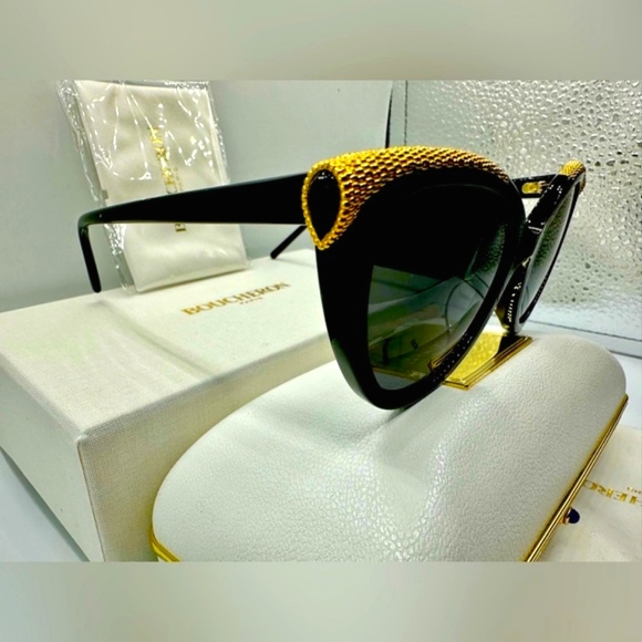 🏆Boucheron 18K GP BC0016S 001.‼️Size 53–19-140‼️Cat Eye made in Italy 🇮🇹🏆 - Picture 16 of 16